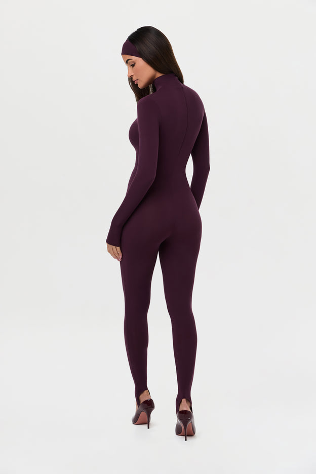 Naked Turtleneck Jumpsuit with Stirrup