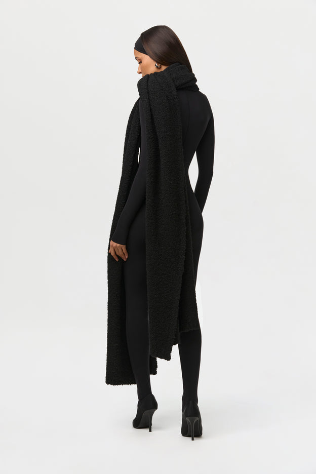 Bouclé Knit Oversized Scarf