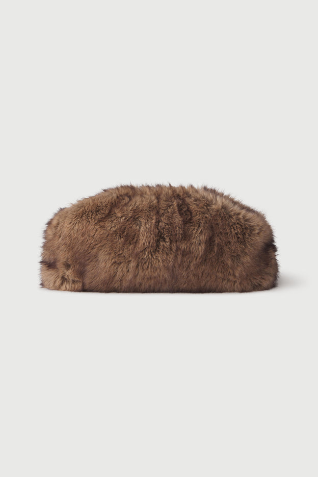 Faux Fur Oversized Clutch