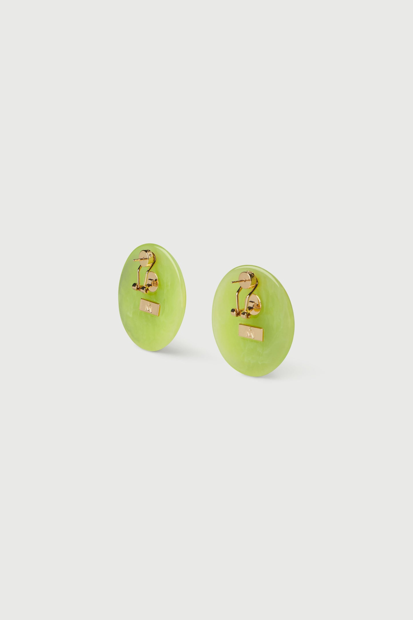 Resin Round Earrings