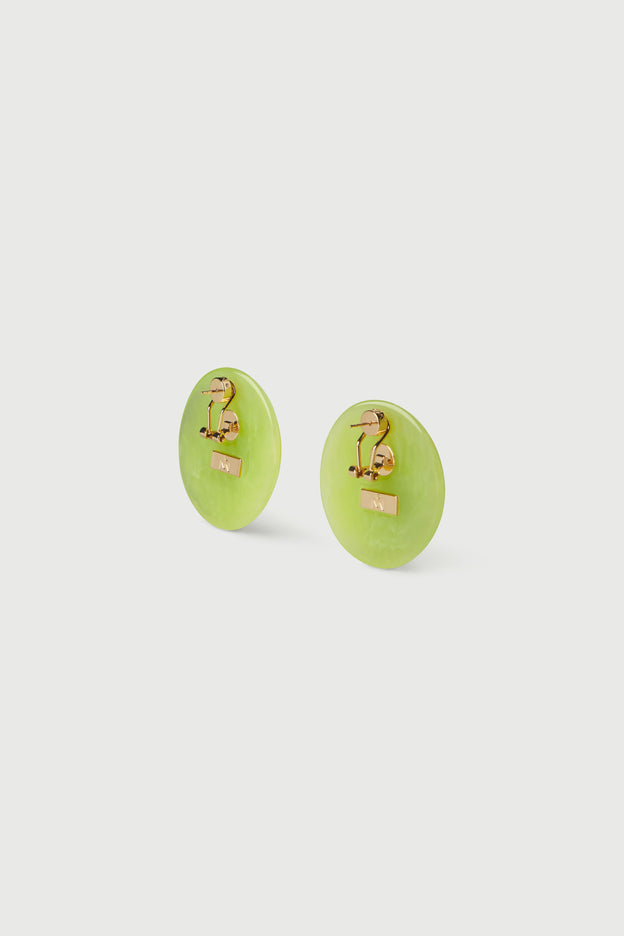 Resin Round Earrings