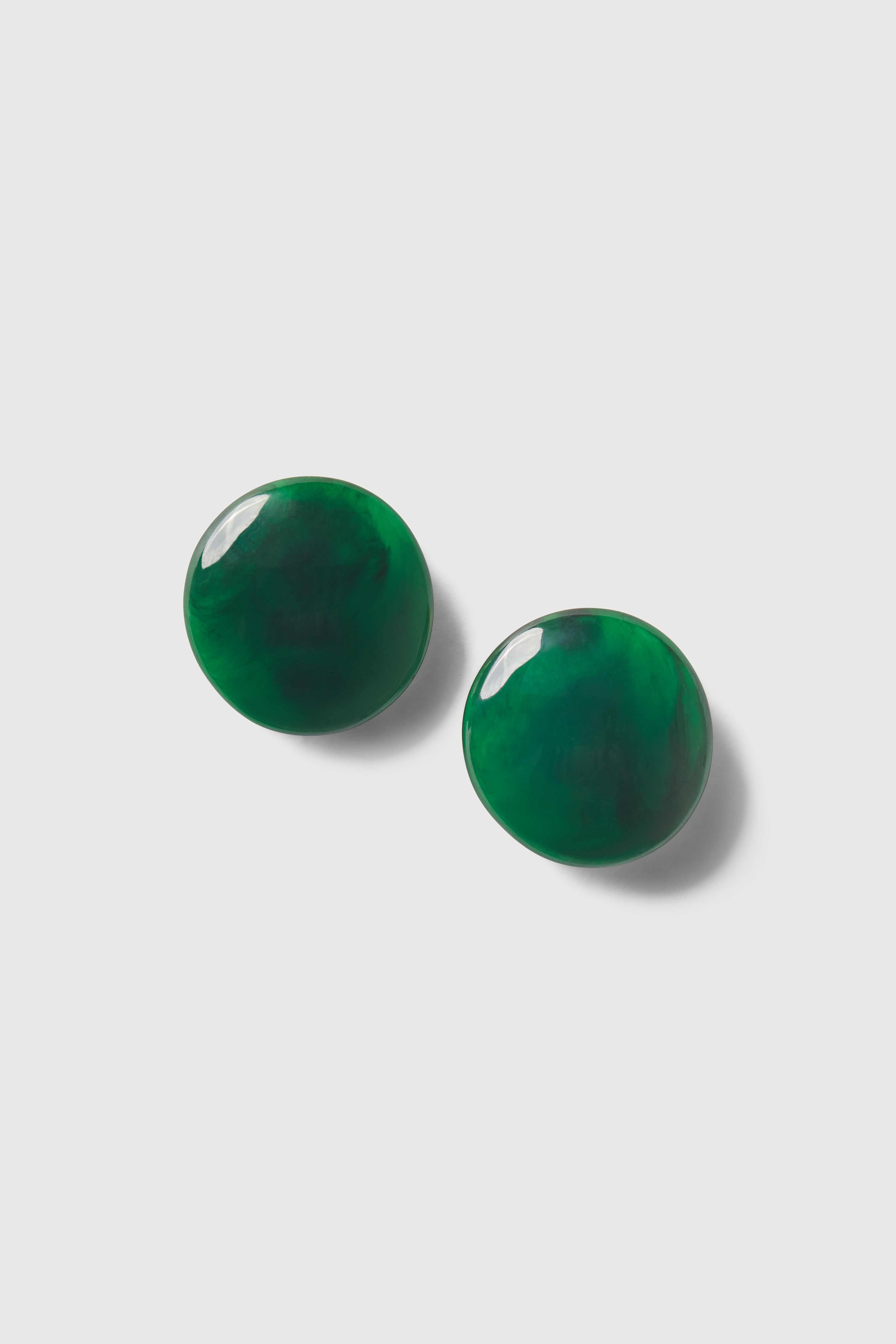Resin Round Earrings