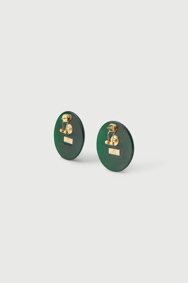 Resin Round Earrings