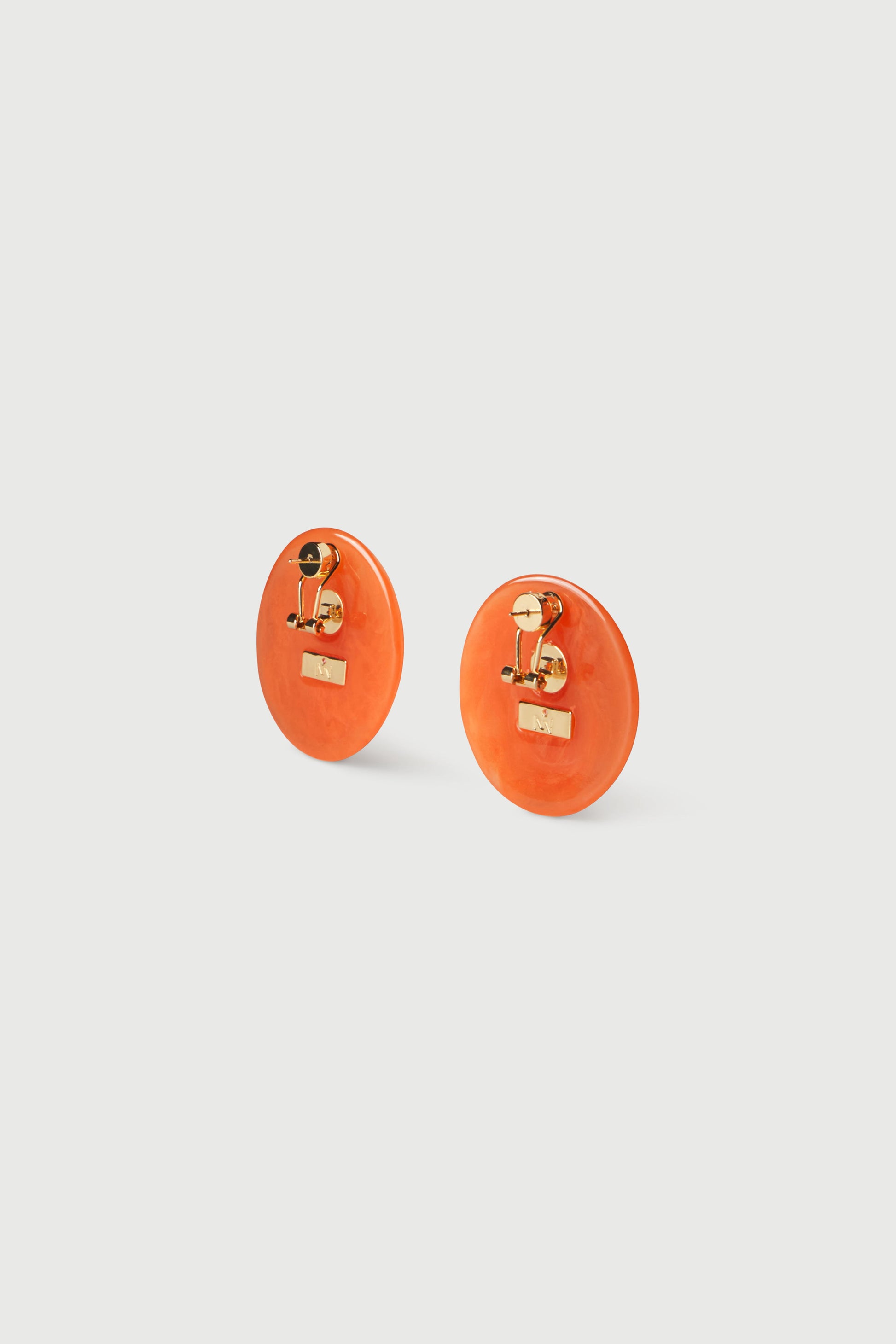 Resin Round Earrings
