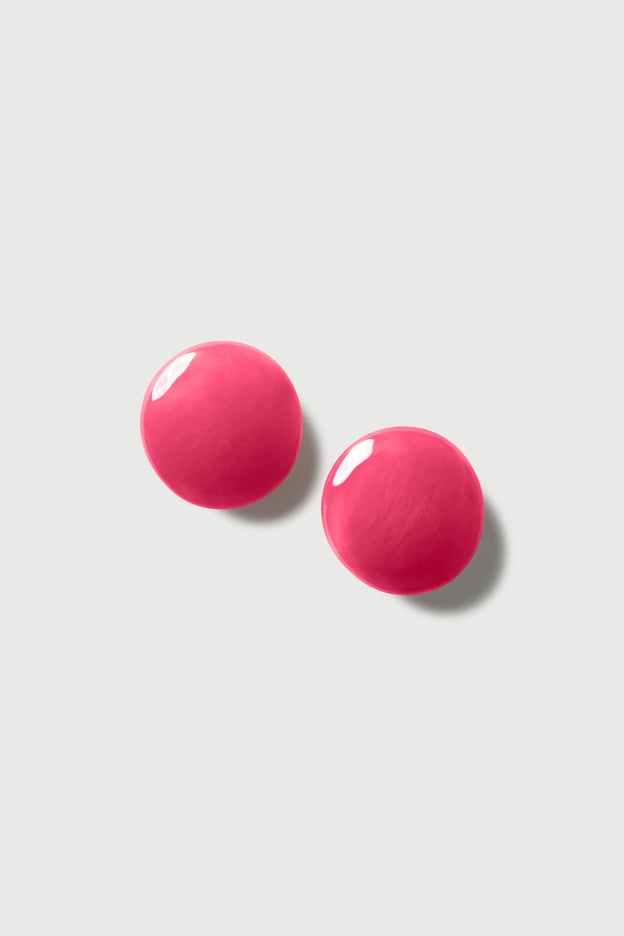 Resin Round Earrings