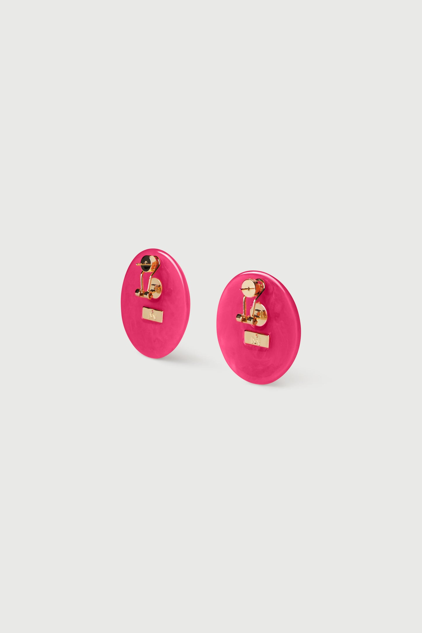 Resin Round Earrings