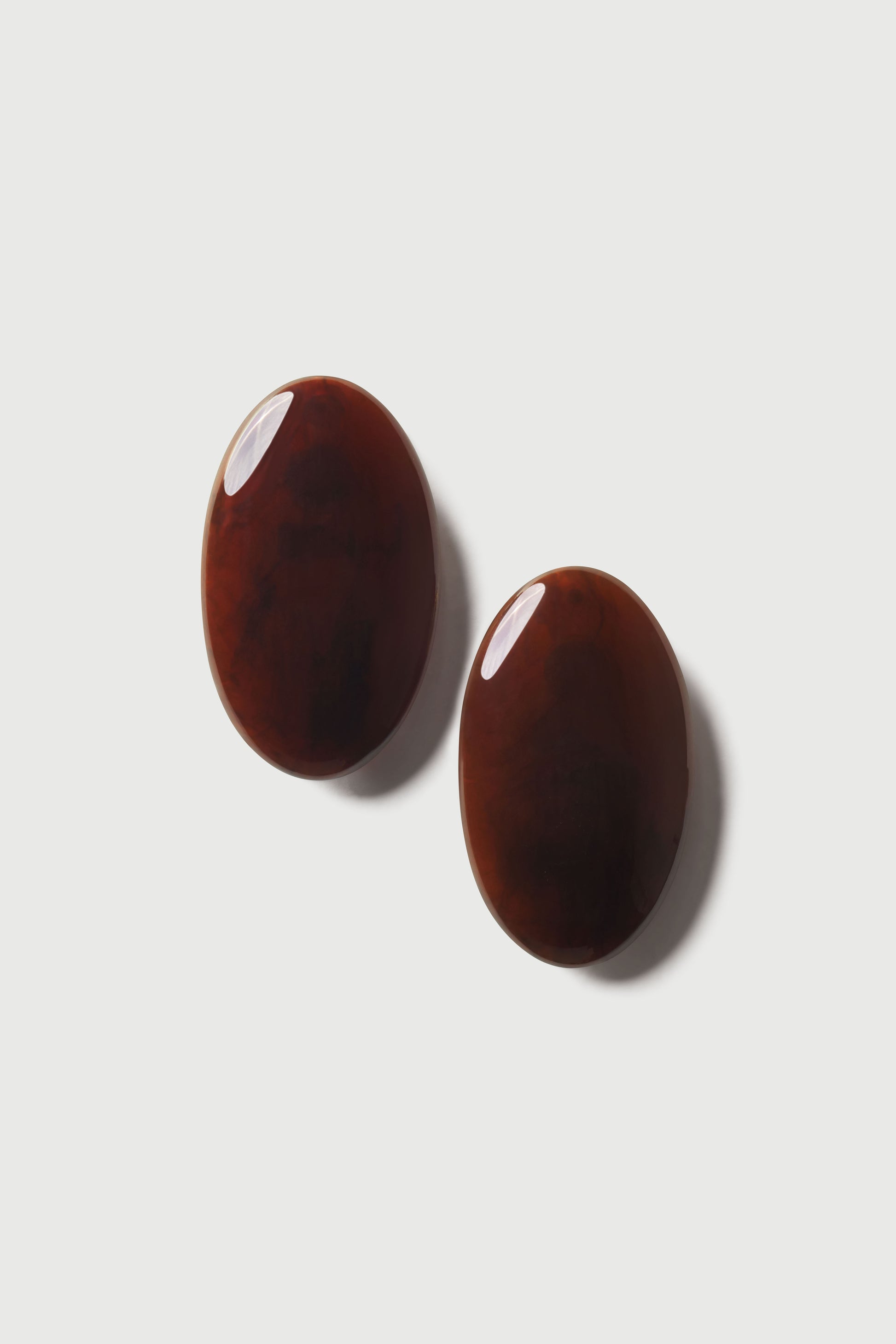 Resin Oval Earrings