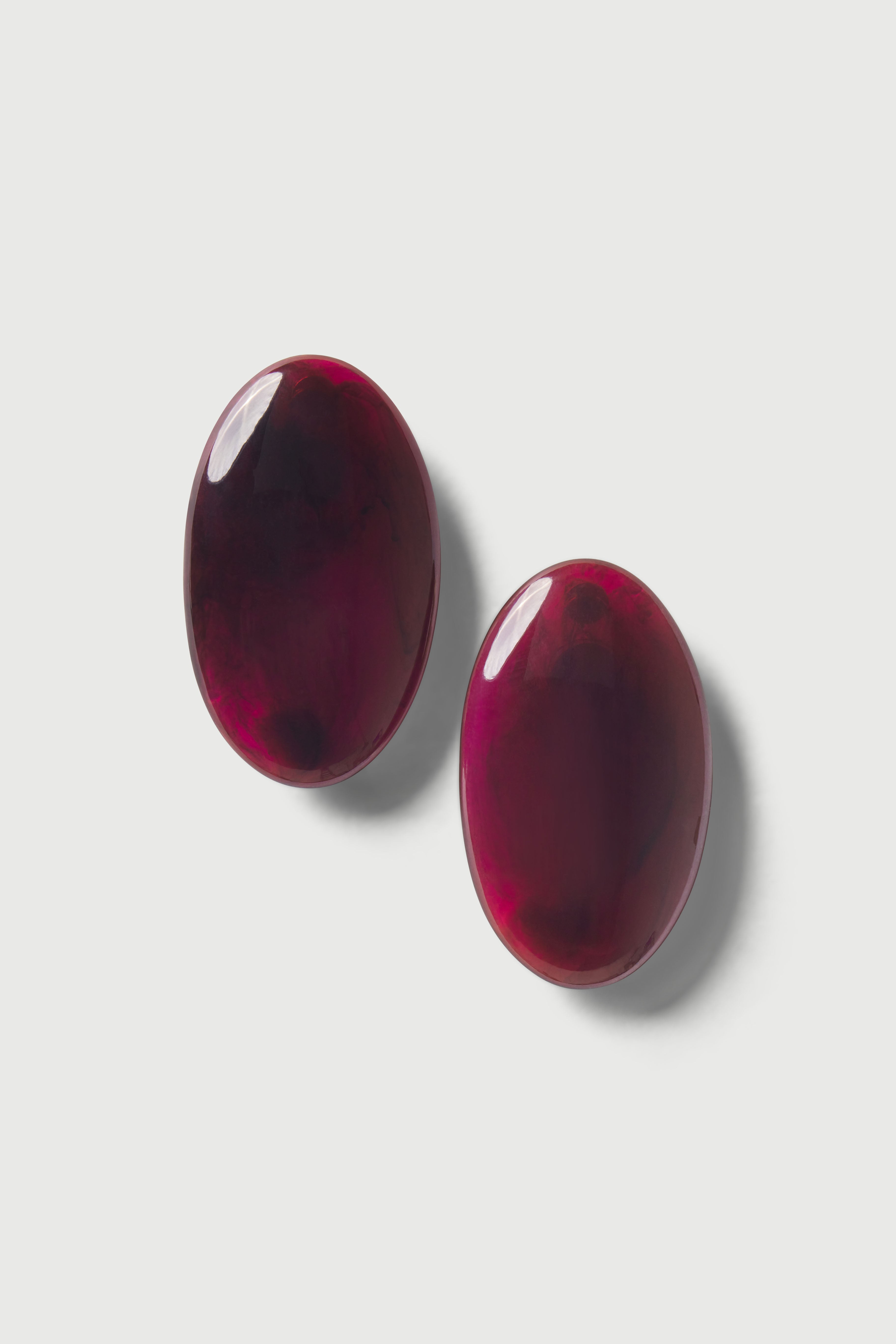 Resin Oval Earrings