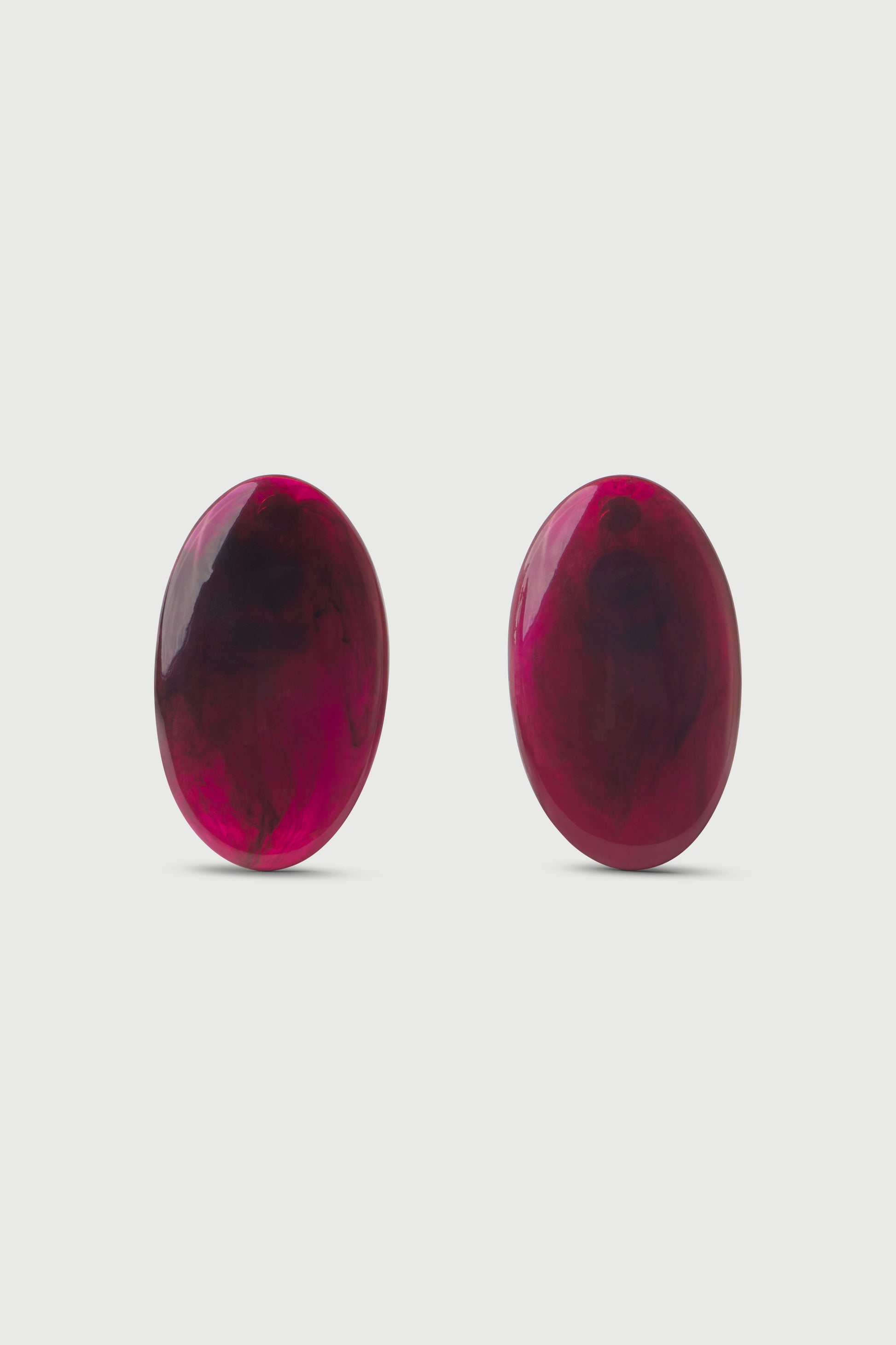 Resin Oval Earrings