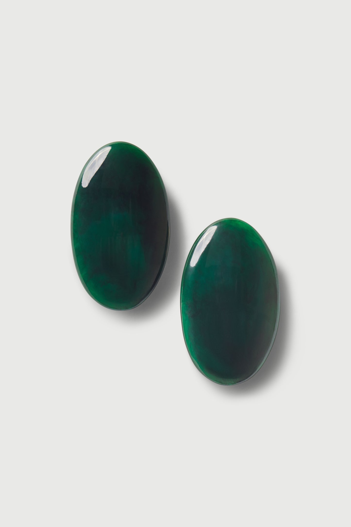 Resin Oval Earrings