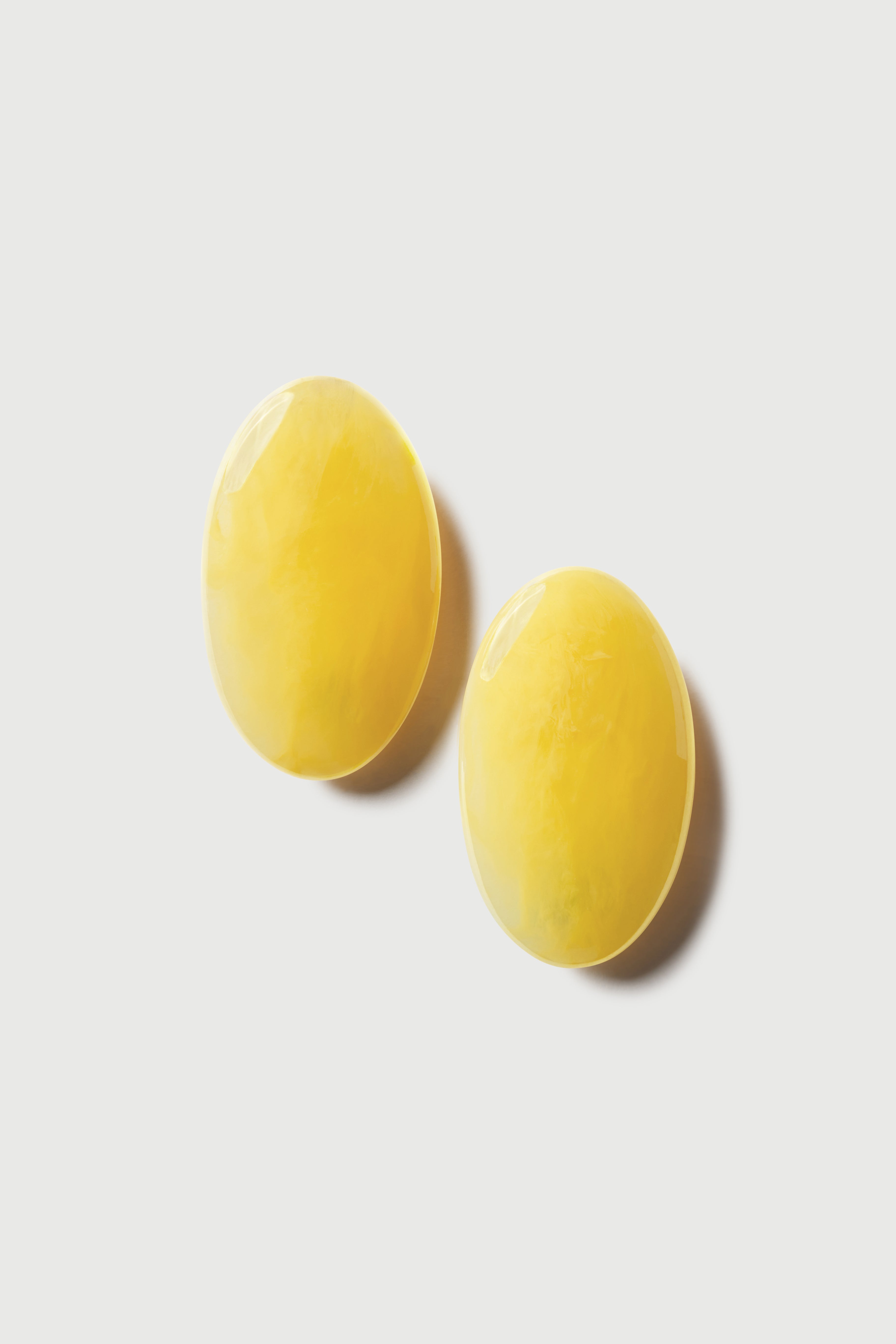 Resin Oval Earrings