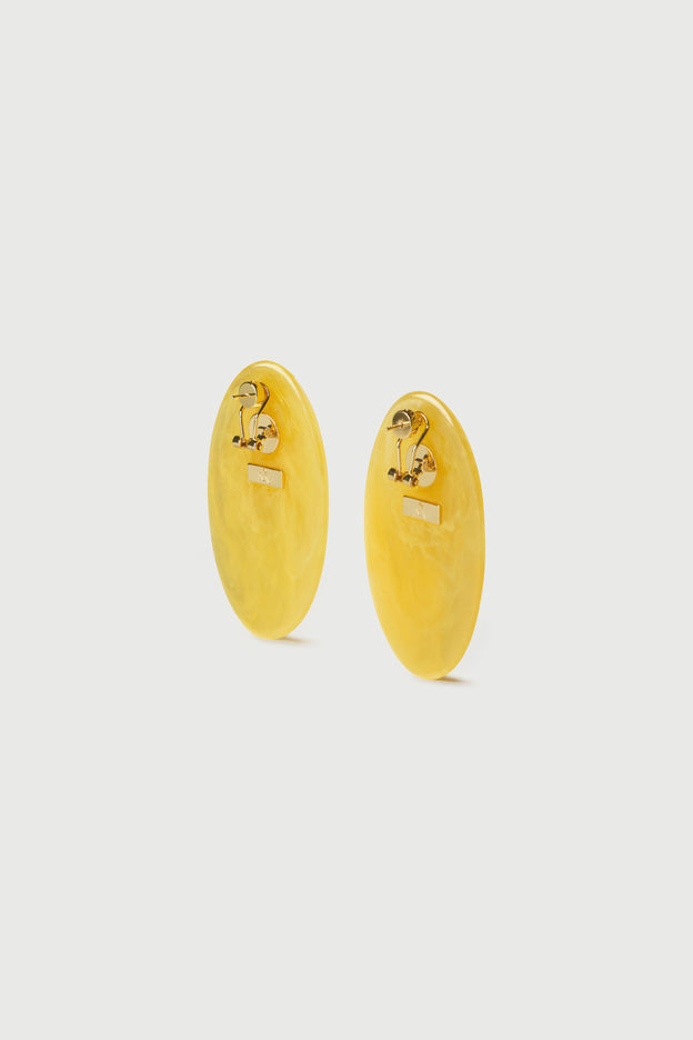 Resin Oval Earrings