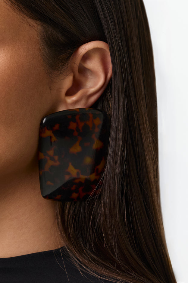 Resin Stone Earrings