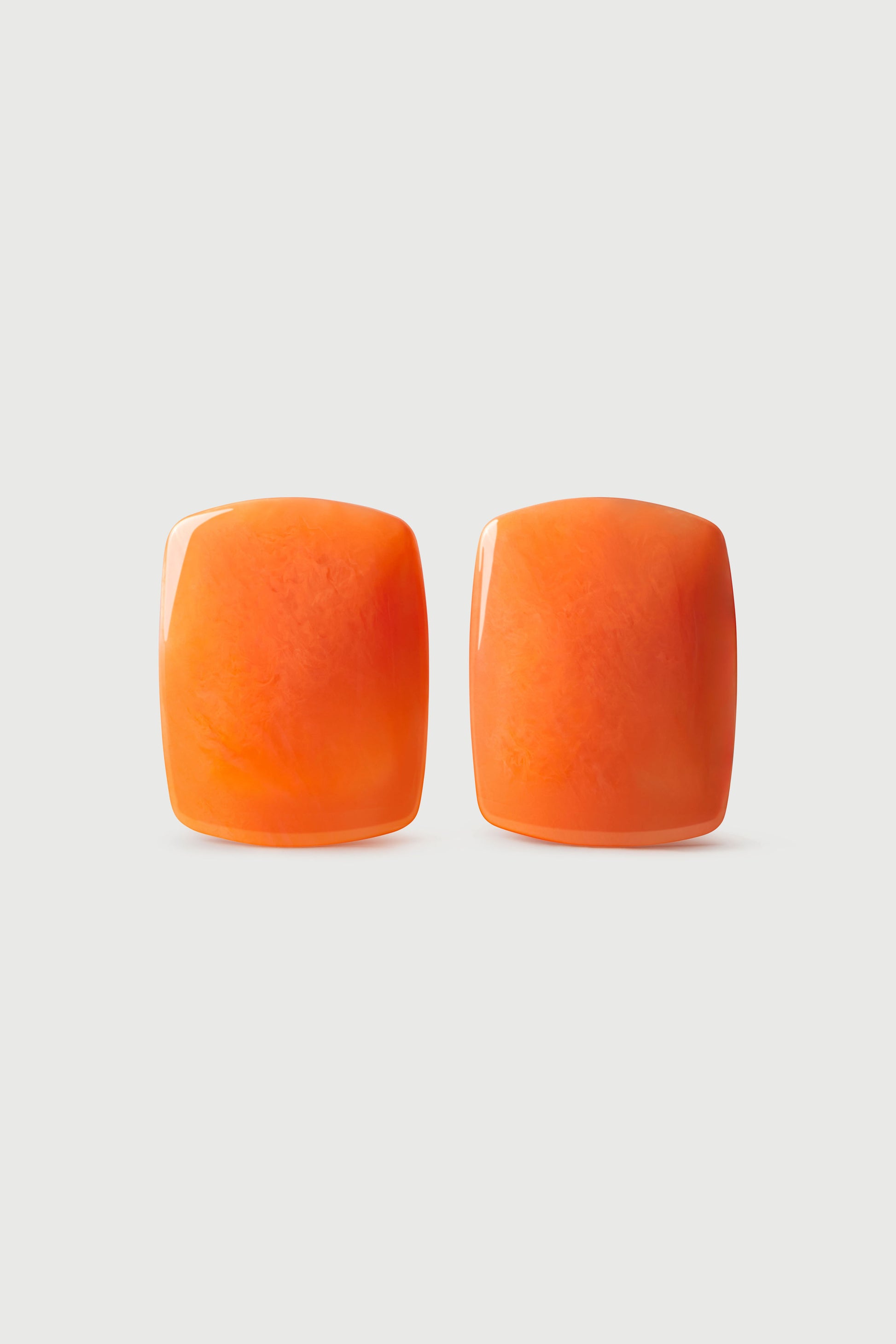 Orange Resin Stone Earrings
