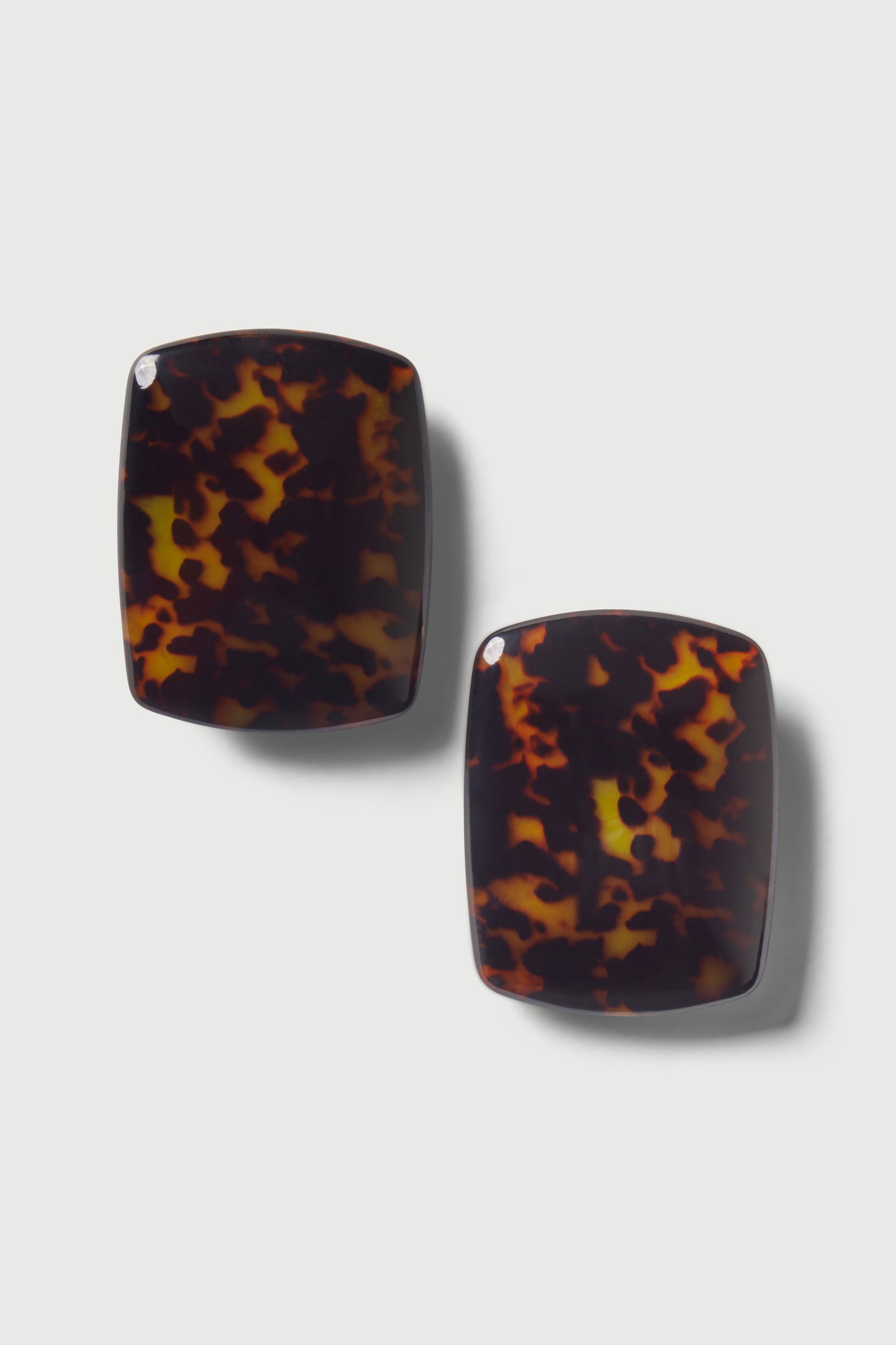 Tortoise Resin Stone Earrings