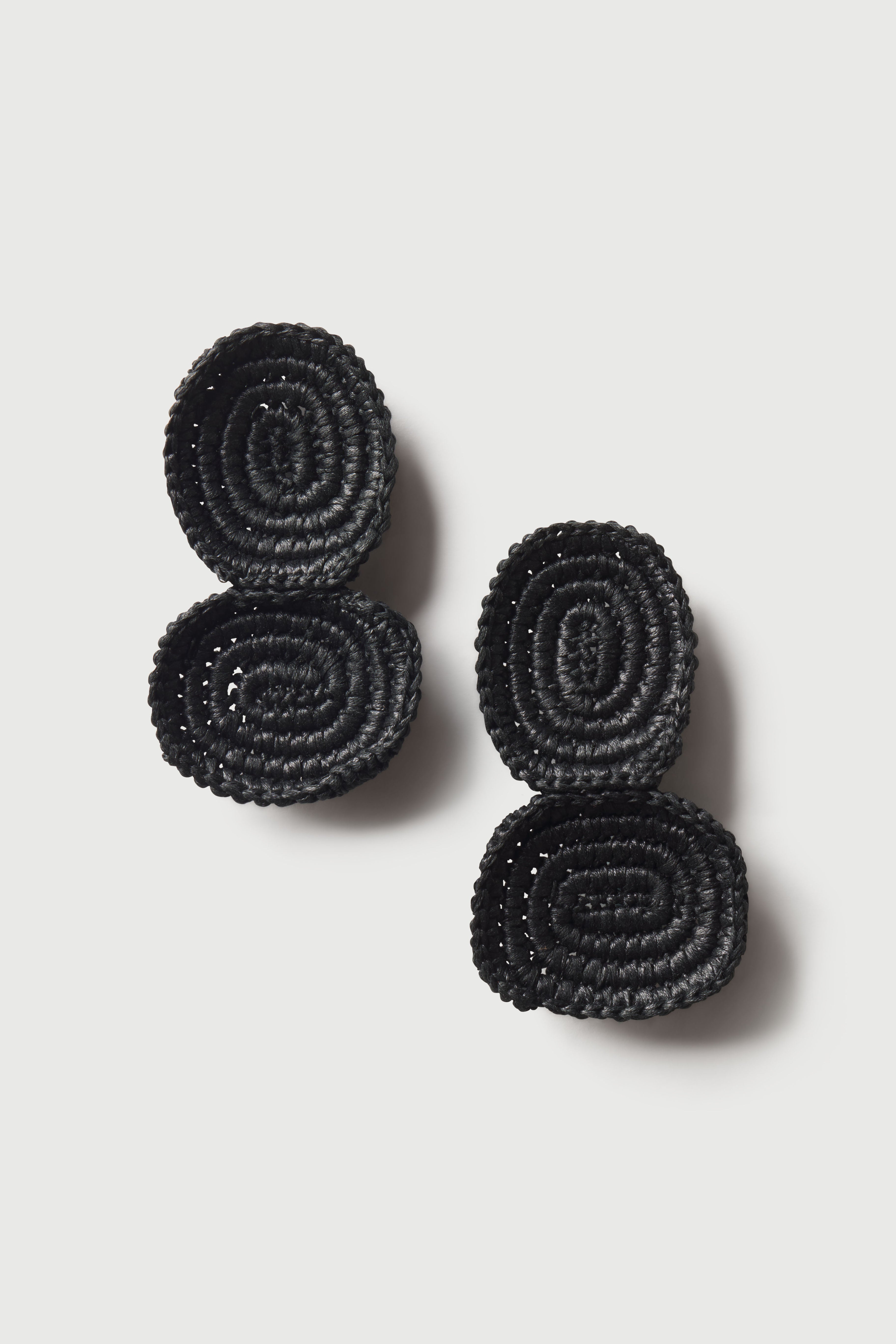 Crochet Knit Tier Drop Earrings