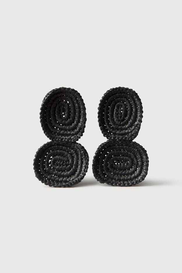 Crochet Knit Tier Drop Earrings
