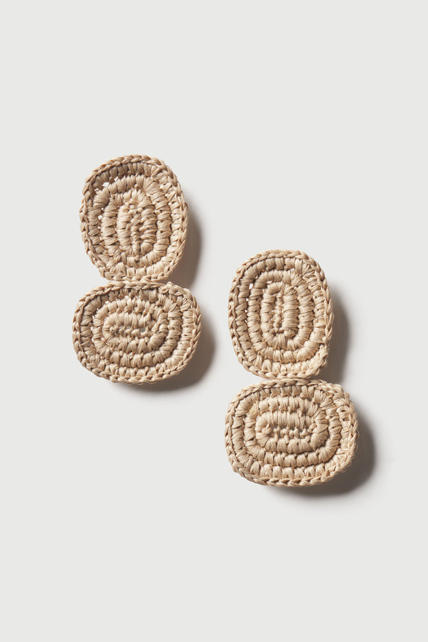 Crochet Knit Tier Drop Earrings