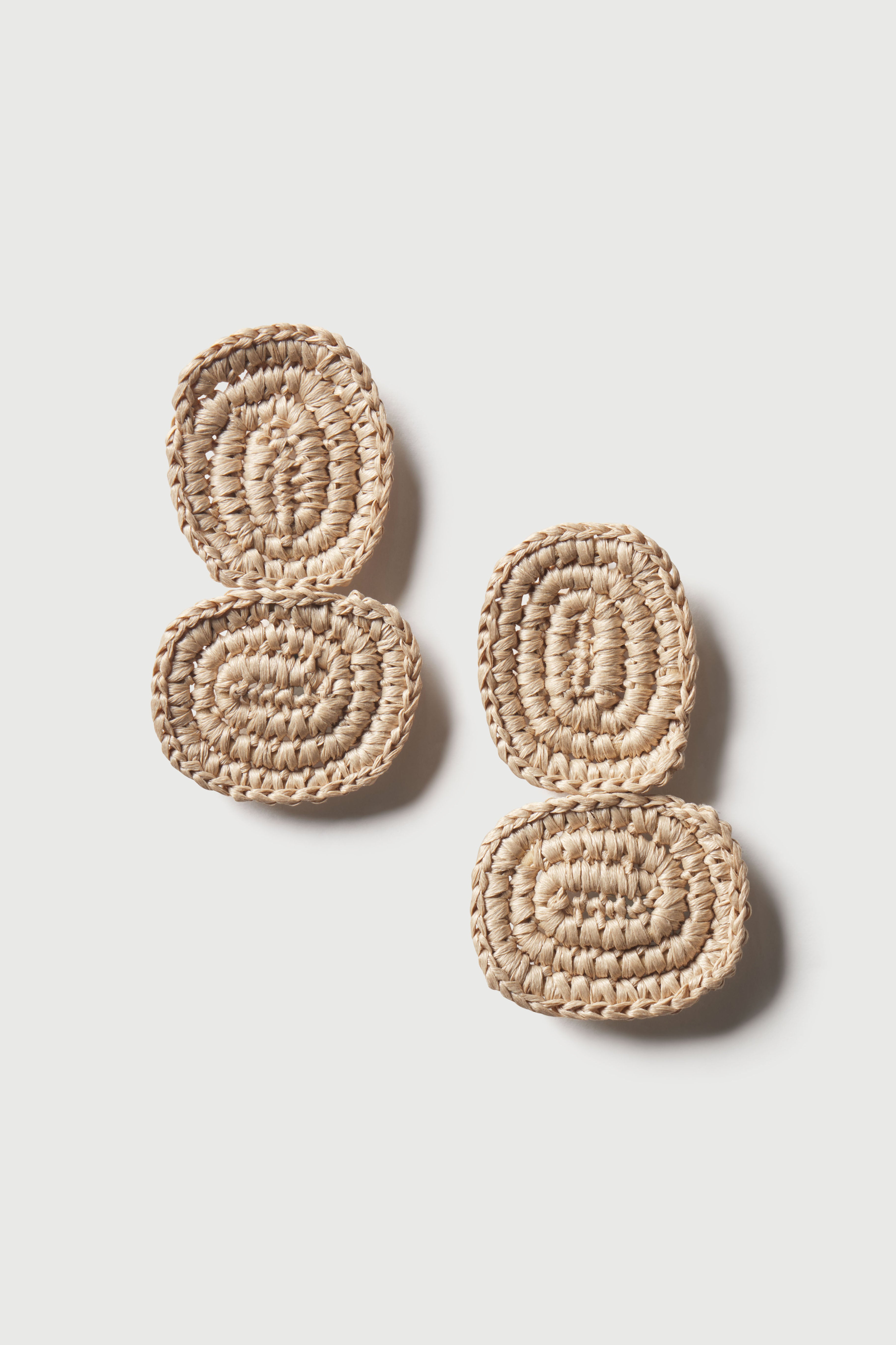 Crochet Knit Tier Drop Earrings