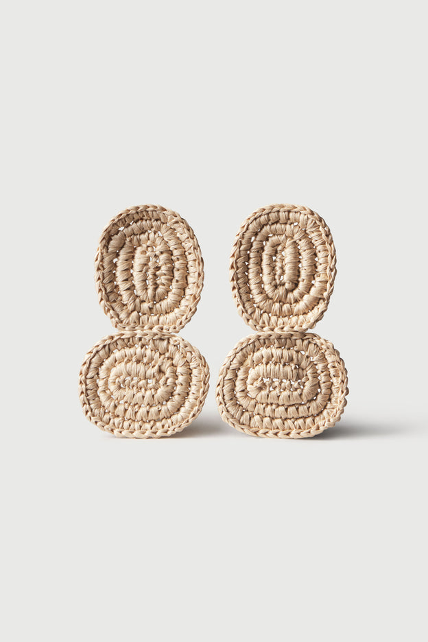 Crochet Knit Tier Drop Earrings