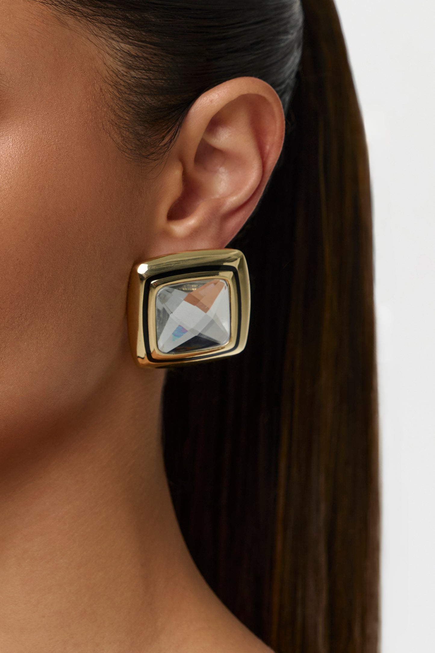 Square Stone Earrings