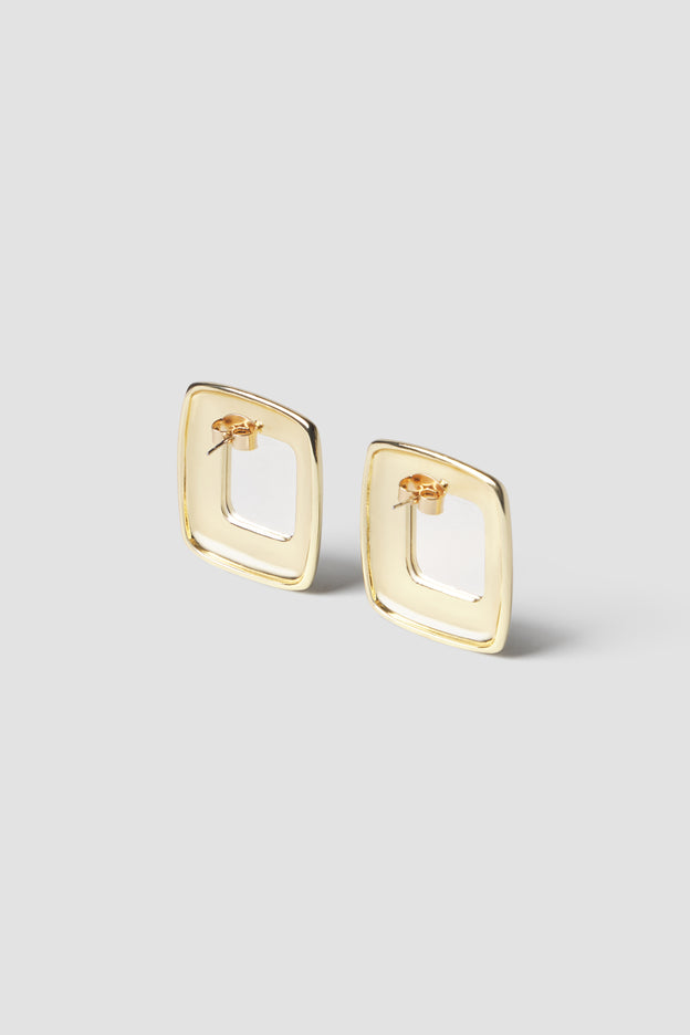 Square Stone Earrings