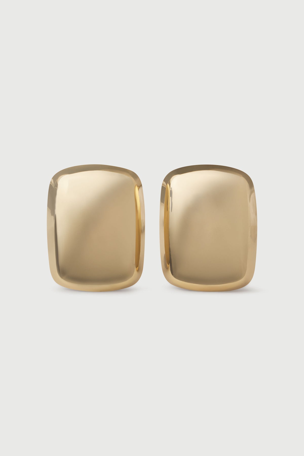 Gold Rectangle Earrings