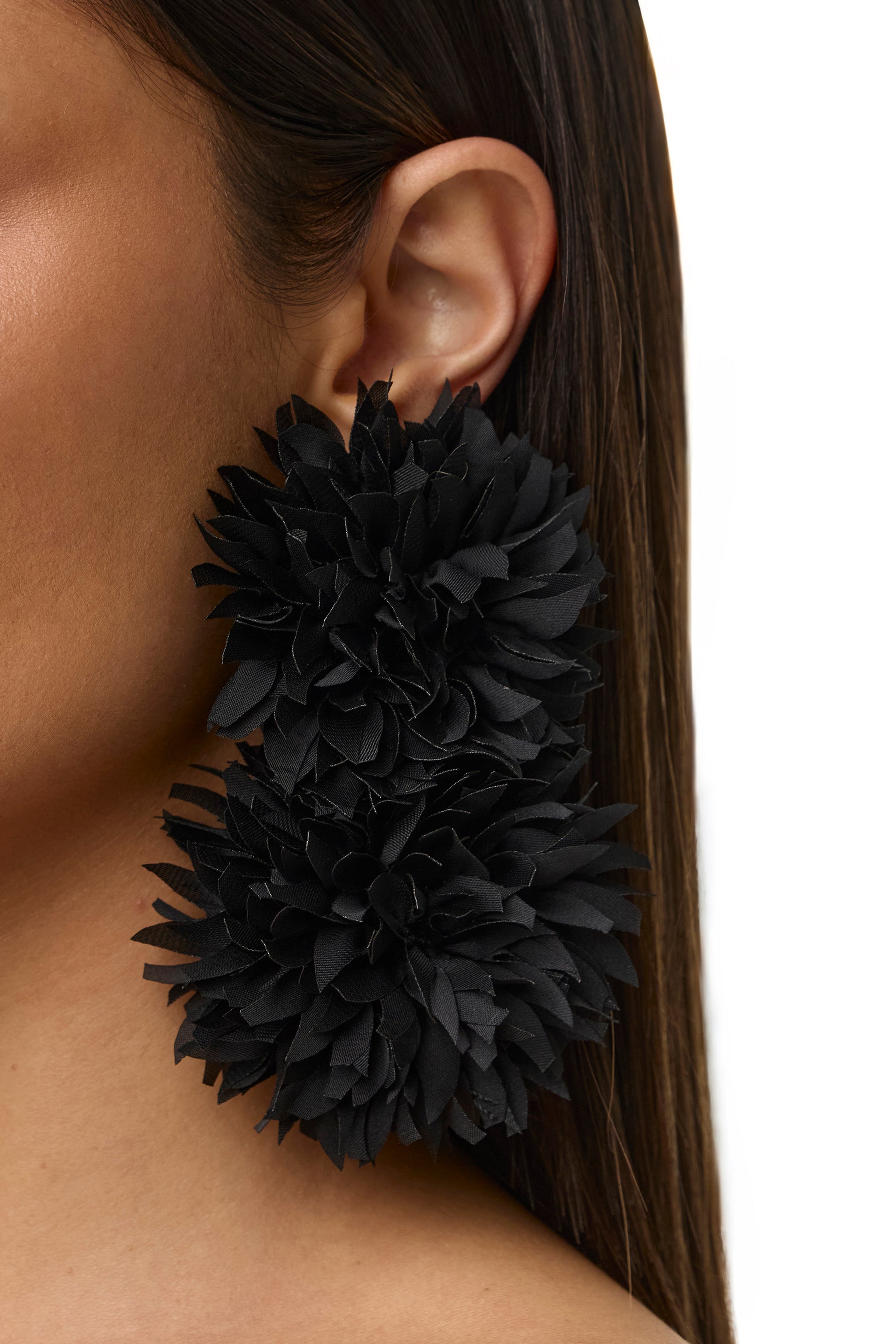 Floral Dual Tier Drop Earrings