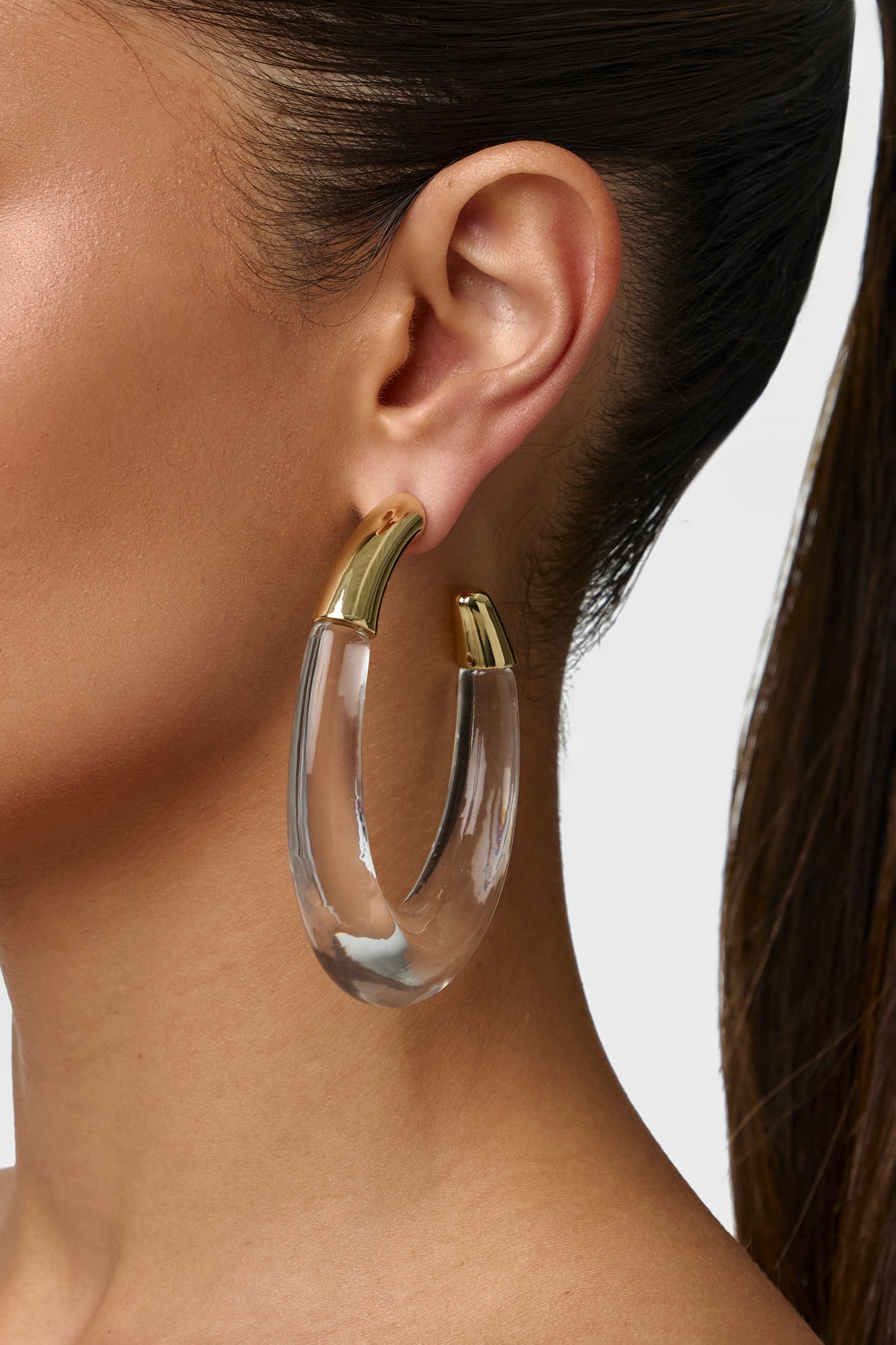 Resin Hoop Earrings