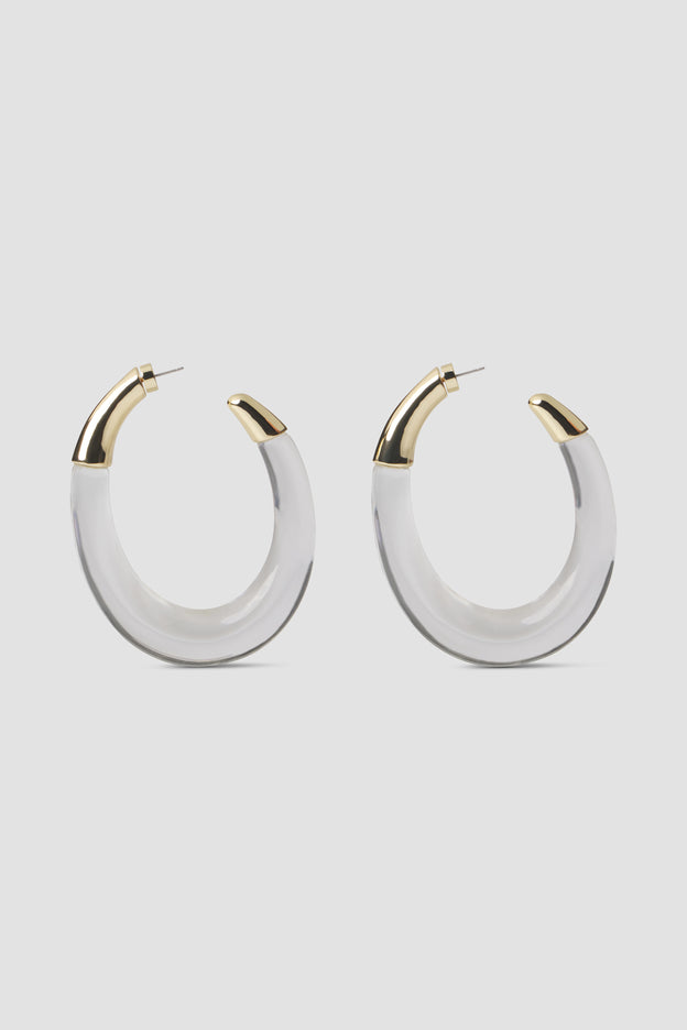 Resin Hoop Earrings