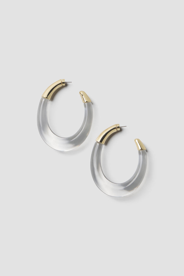 Resin Hoop Earrings