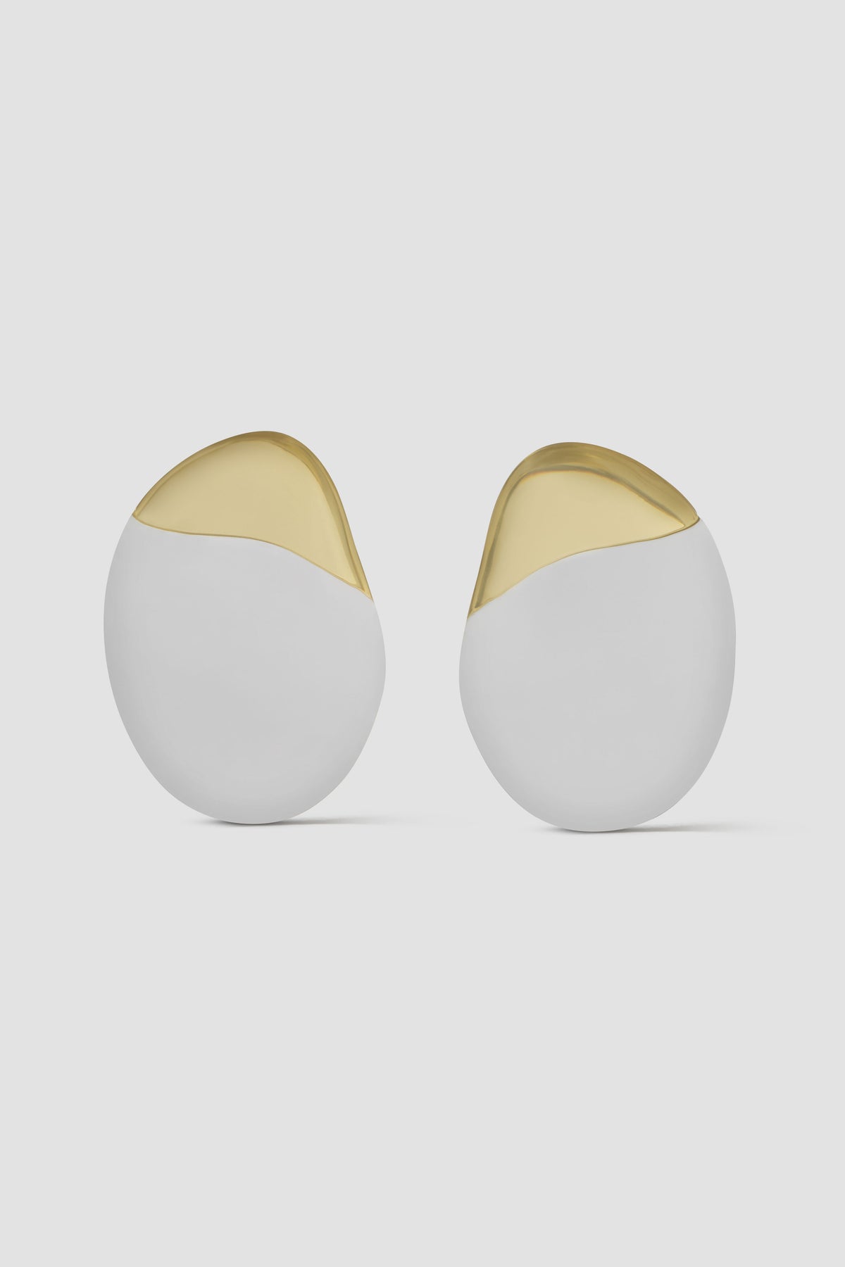 Resin Two-Tone Earrings