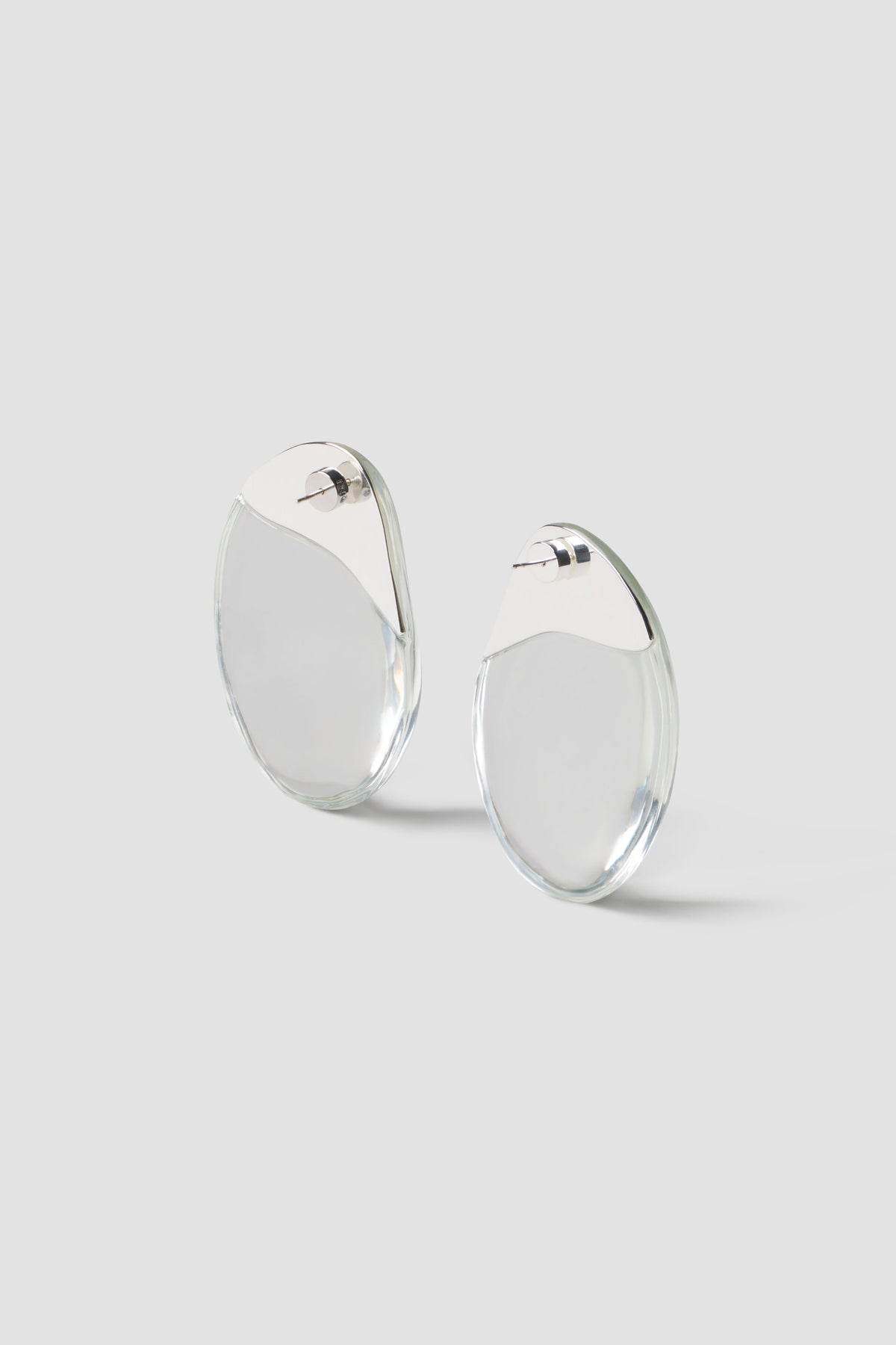Resin Two-Tone Earrings