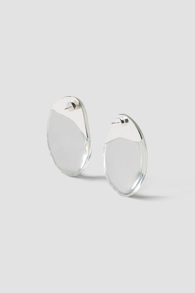 Resin Two-Tone Earrings