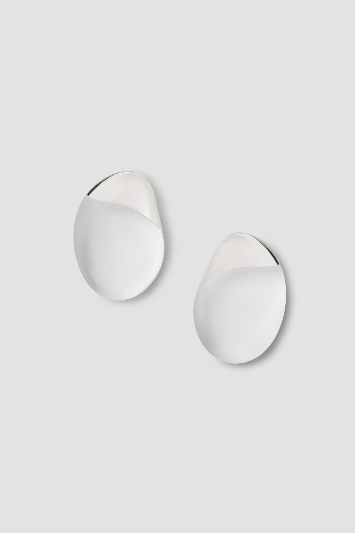 Resin Two-Tone Earrings