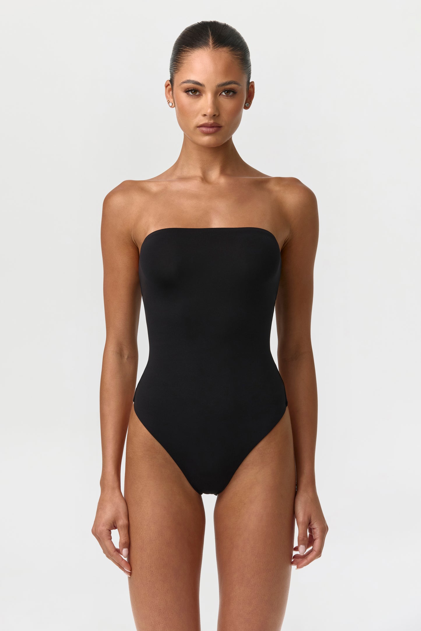 Black Naked Tube Bodysuit