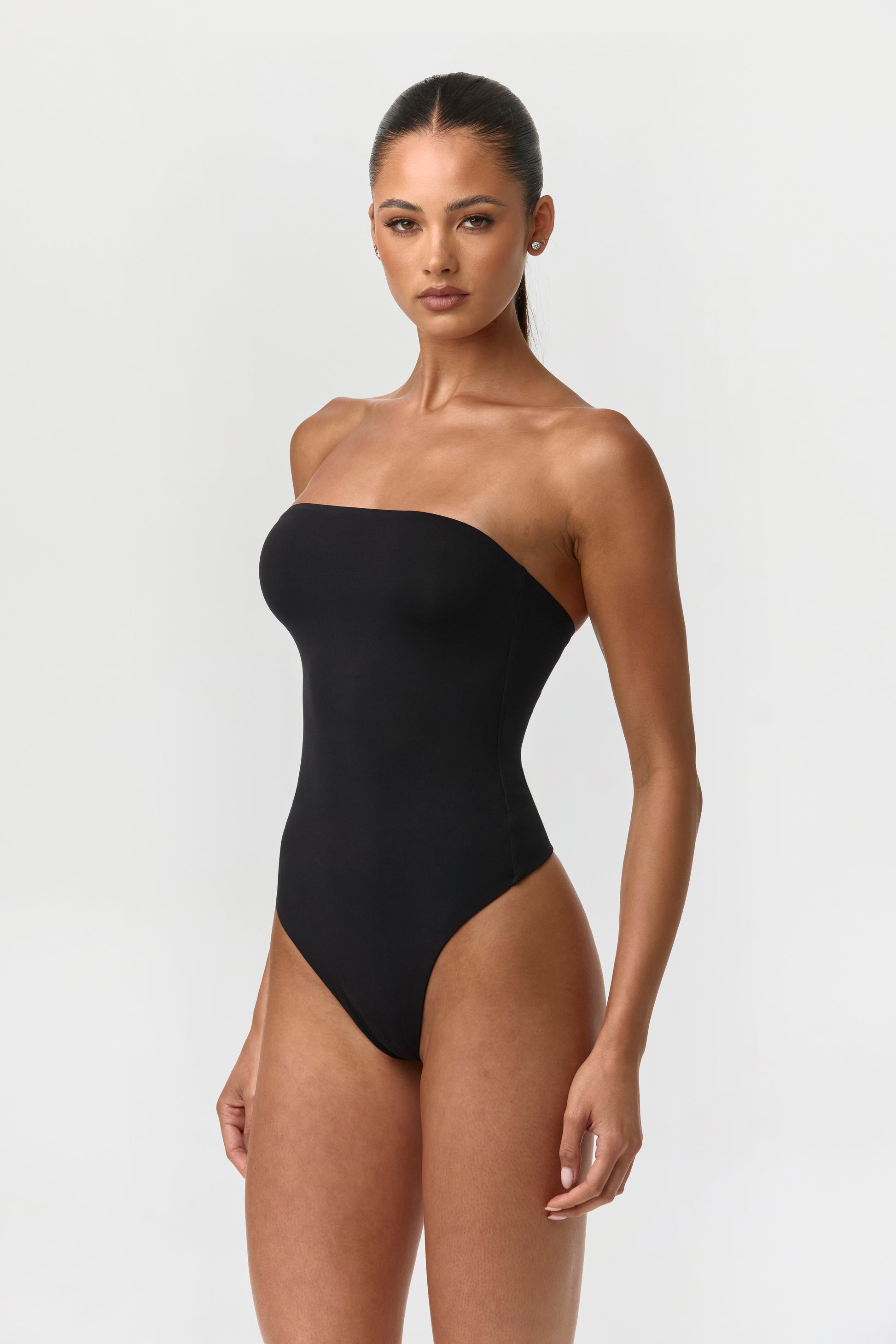 Black Naked Tube Bodysuit