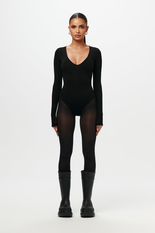 Britt Green/Nude Reversible Bodysuit
