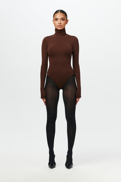 トップス andmary Juno turtle knit bodysuit mocha NW-B0313-DrkChoc-0002_grande.