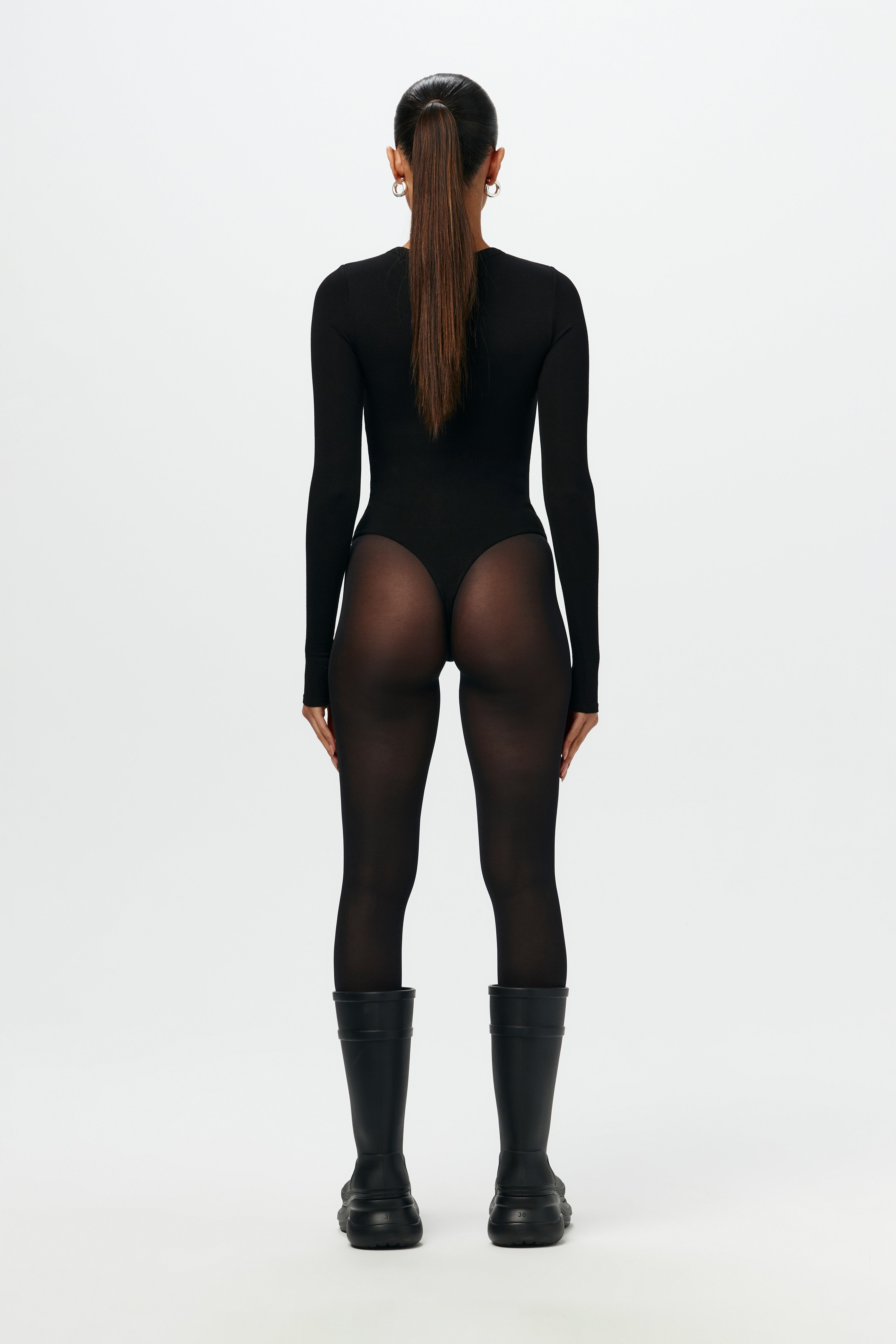 LEINWÄNDE Nude Belted deals Open Bodysuit Sweater