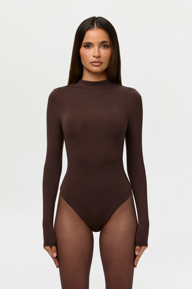 Naked Mock Neck Bodysuit