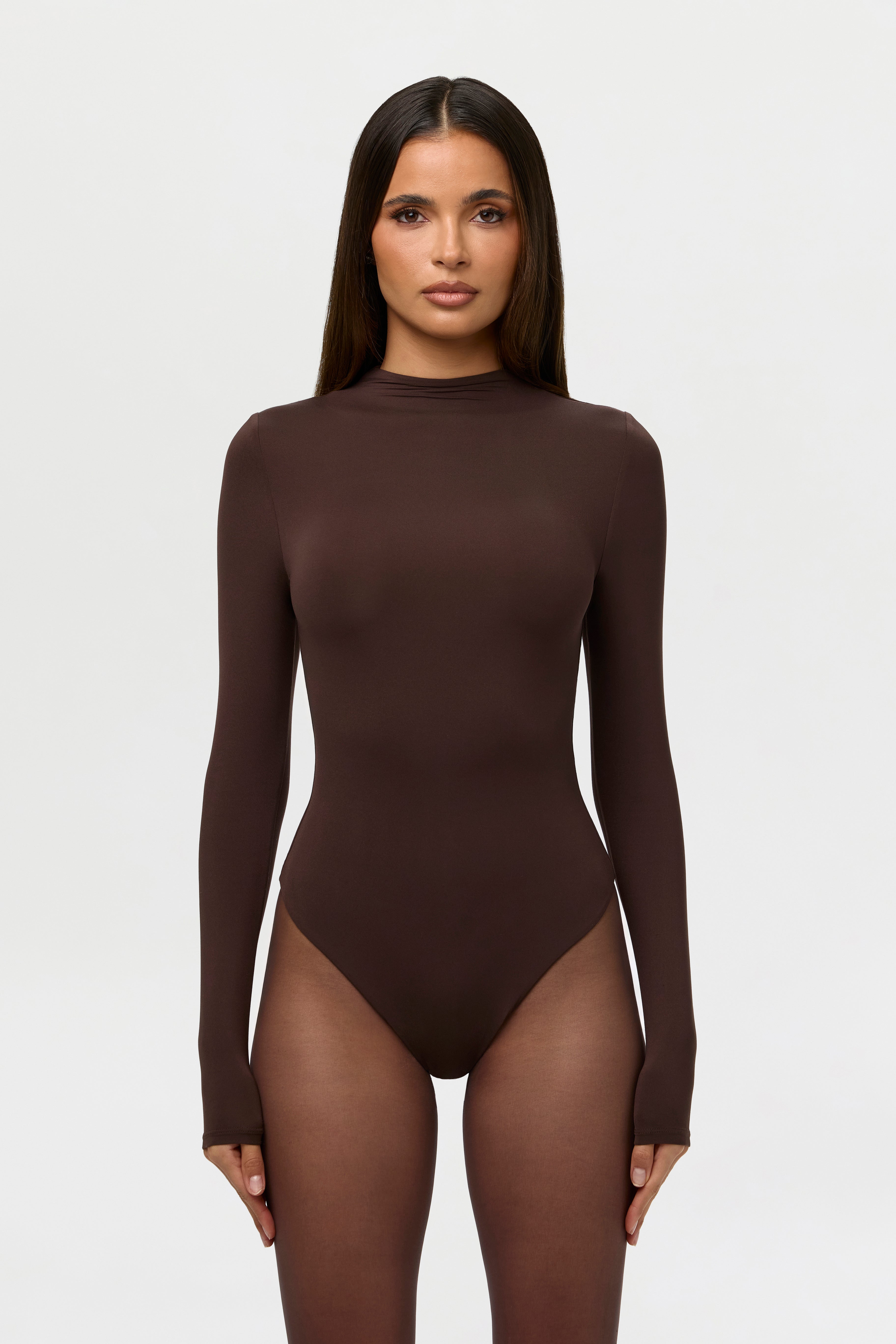 Naked Mock Neck Bodysuit