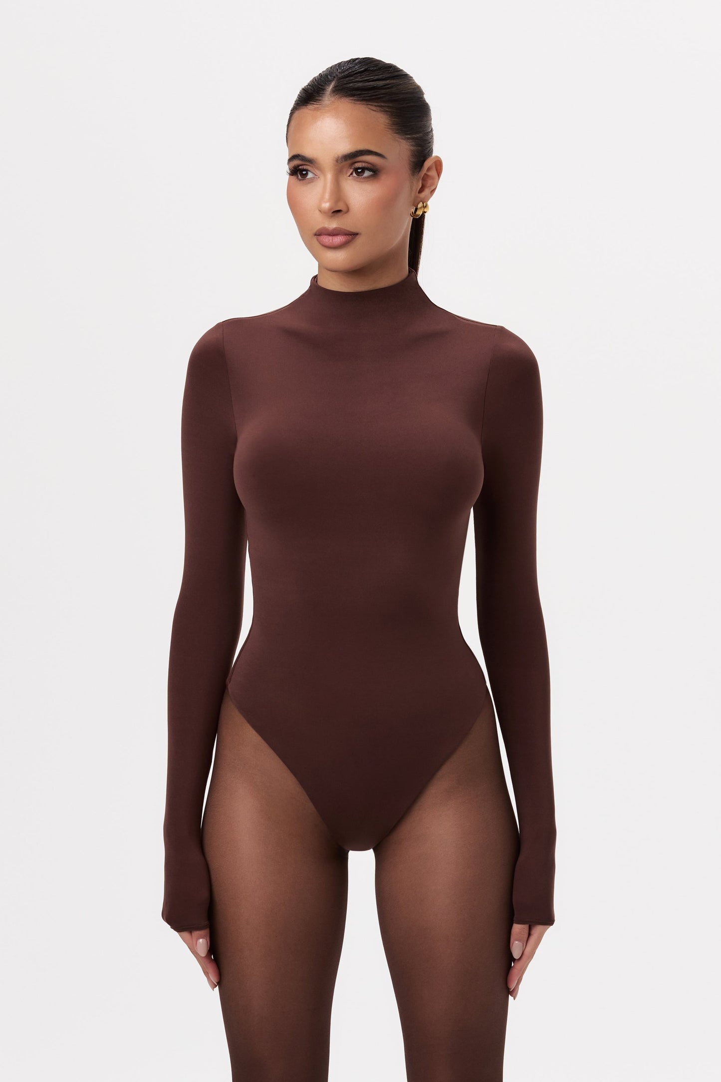 Naked Mock Neck Bodysuit