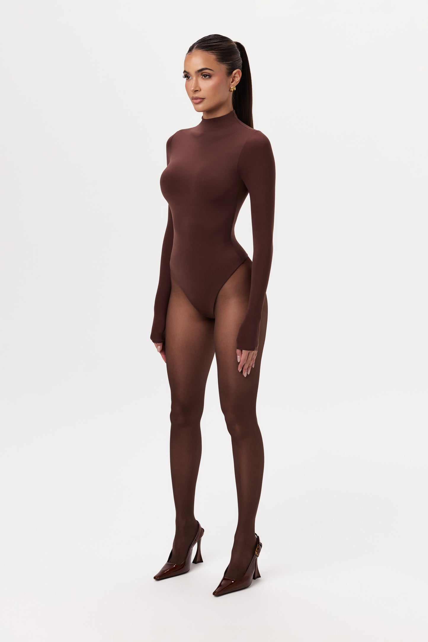 Naked Mock Neck Bodysuit