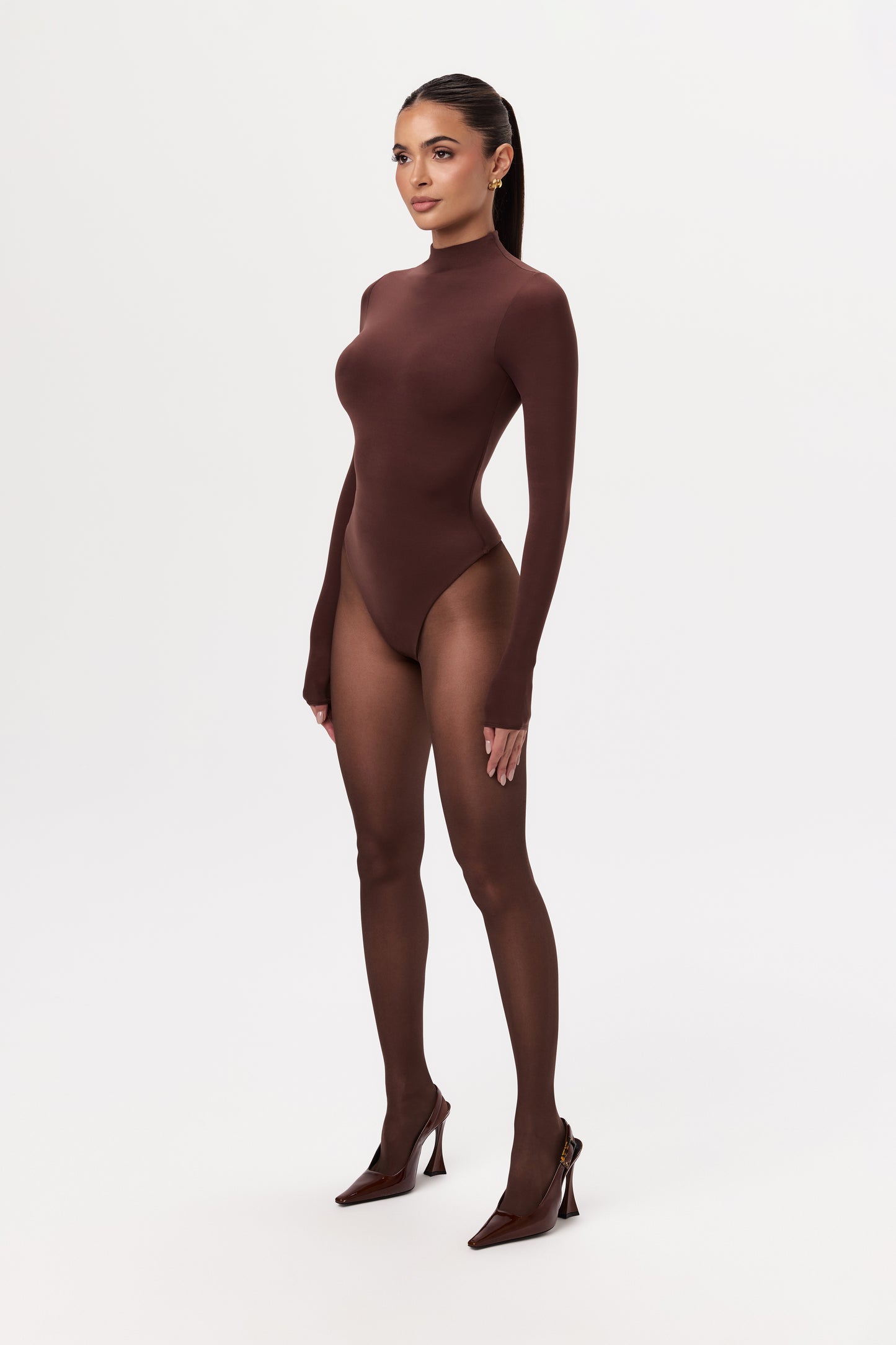 Naked Mock Neck Bodysuit