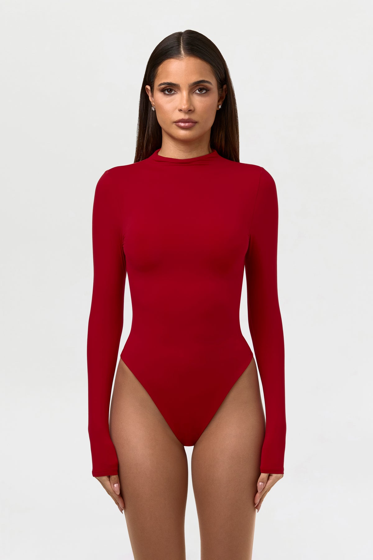 Naked Mock Neck Bodysuit