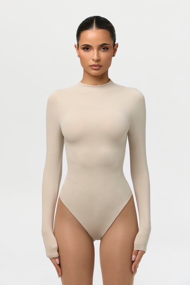 Naked Mock Neck Bodysuit