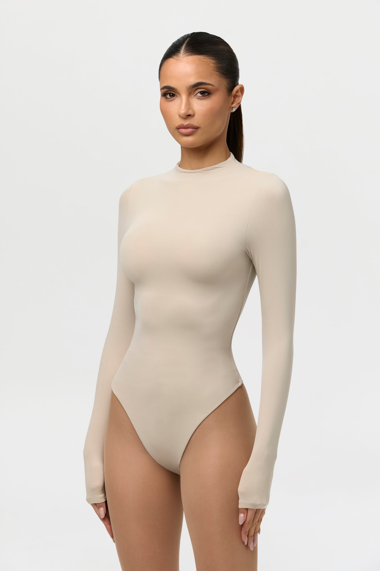 Naked Mock Neck Bodysuit