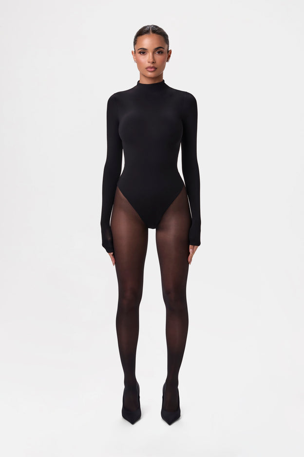 Naked Mock Neck Bodysuit