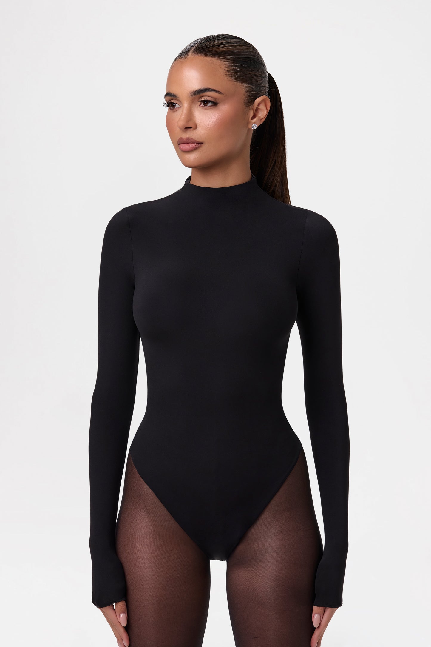 Naked Mock Neck Bodysuit